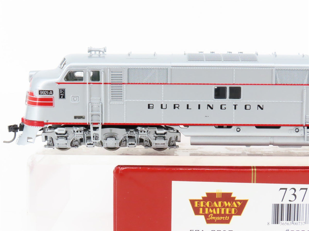 HO Scale Broadway Limited LTD 737 CBQ Burlington E7A Diesel Loco #9921A w/ DCC