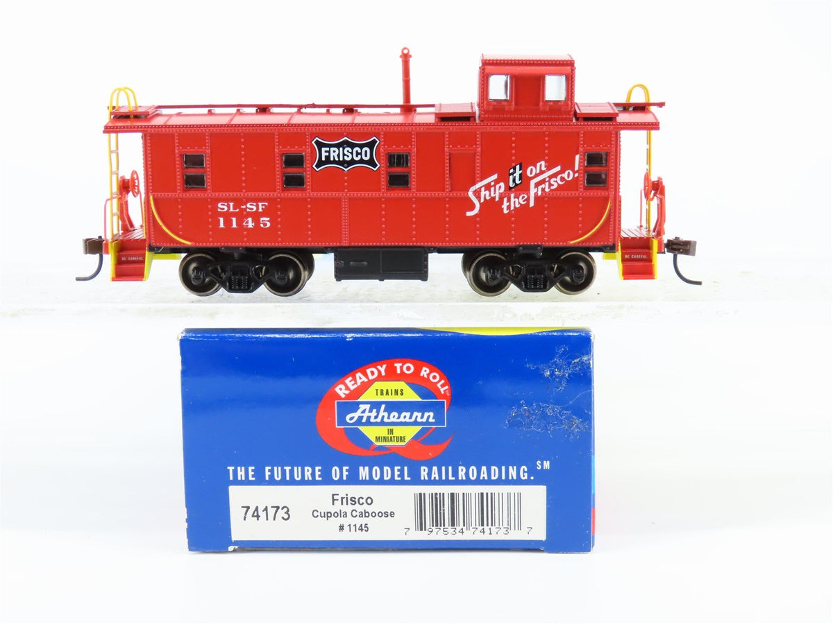 HO Scale Athearn 74173 SL-SF Frisco Railroad Cupola Caboose #1145