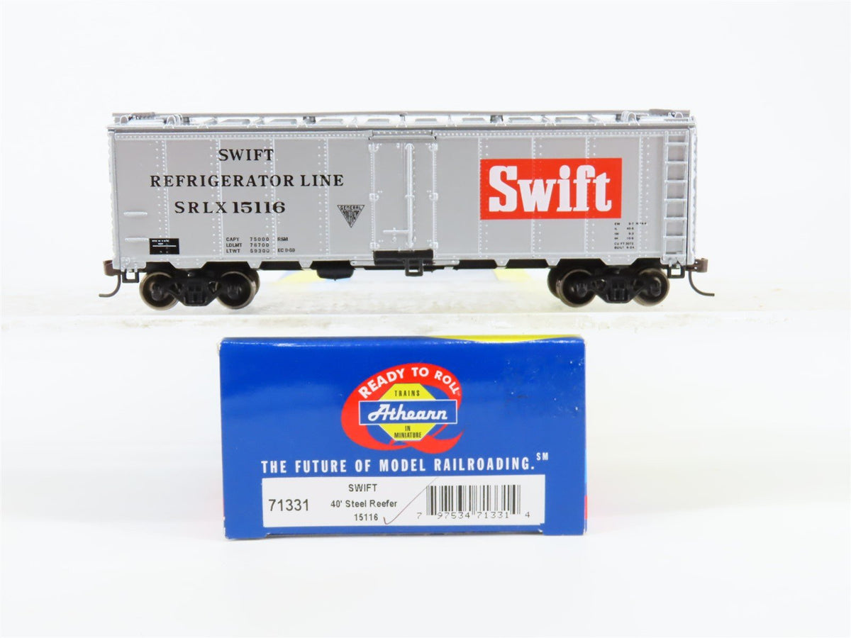 HO Scale Athearn #71331 SRLX Swift Refrigerator Line 40&#39; Steel Reefer #15116