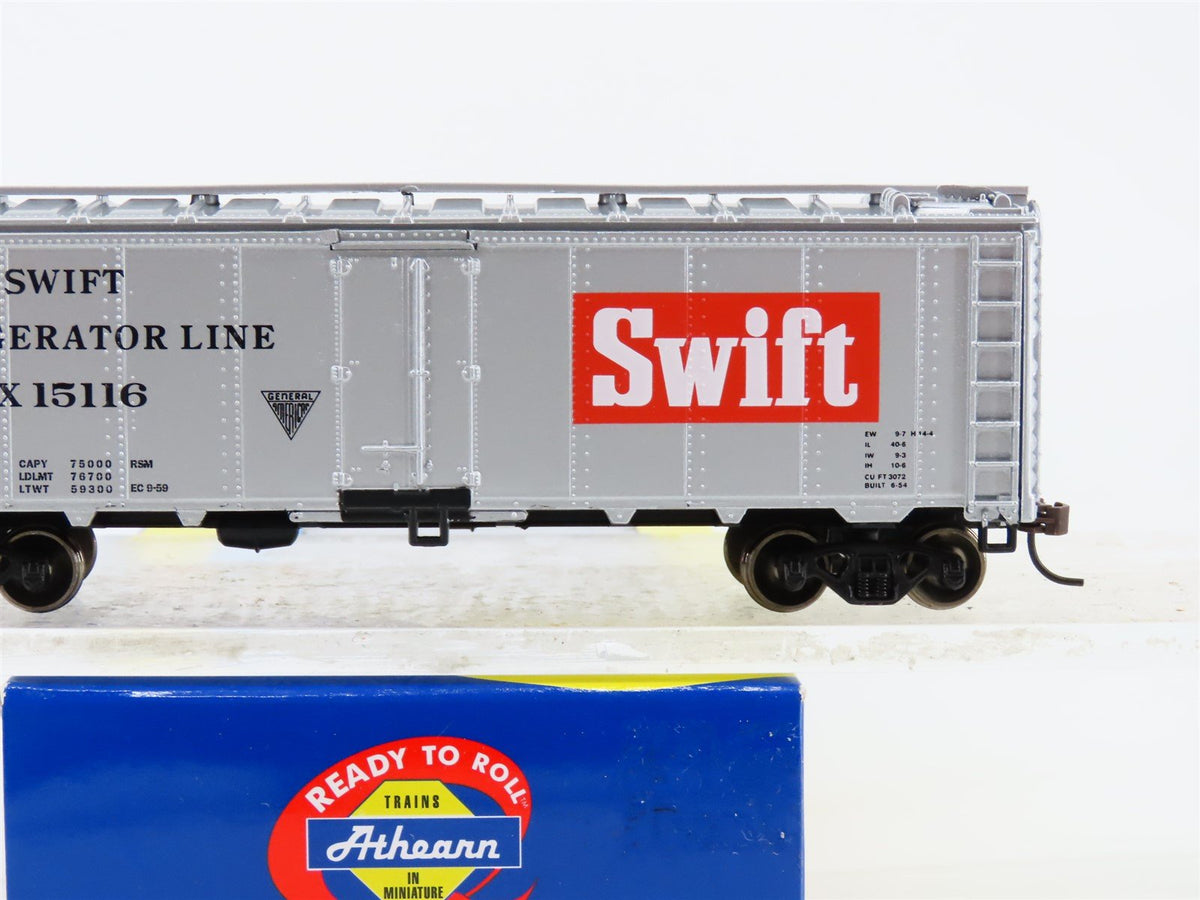 HO Scale Athearn #71331 SRLX Swift Refrigerator Line 40&#39; Steel Reefer #15116