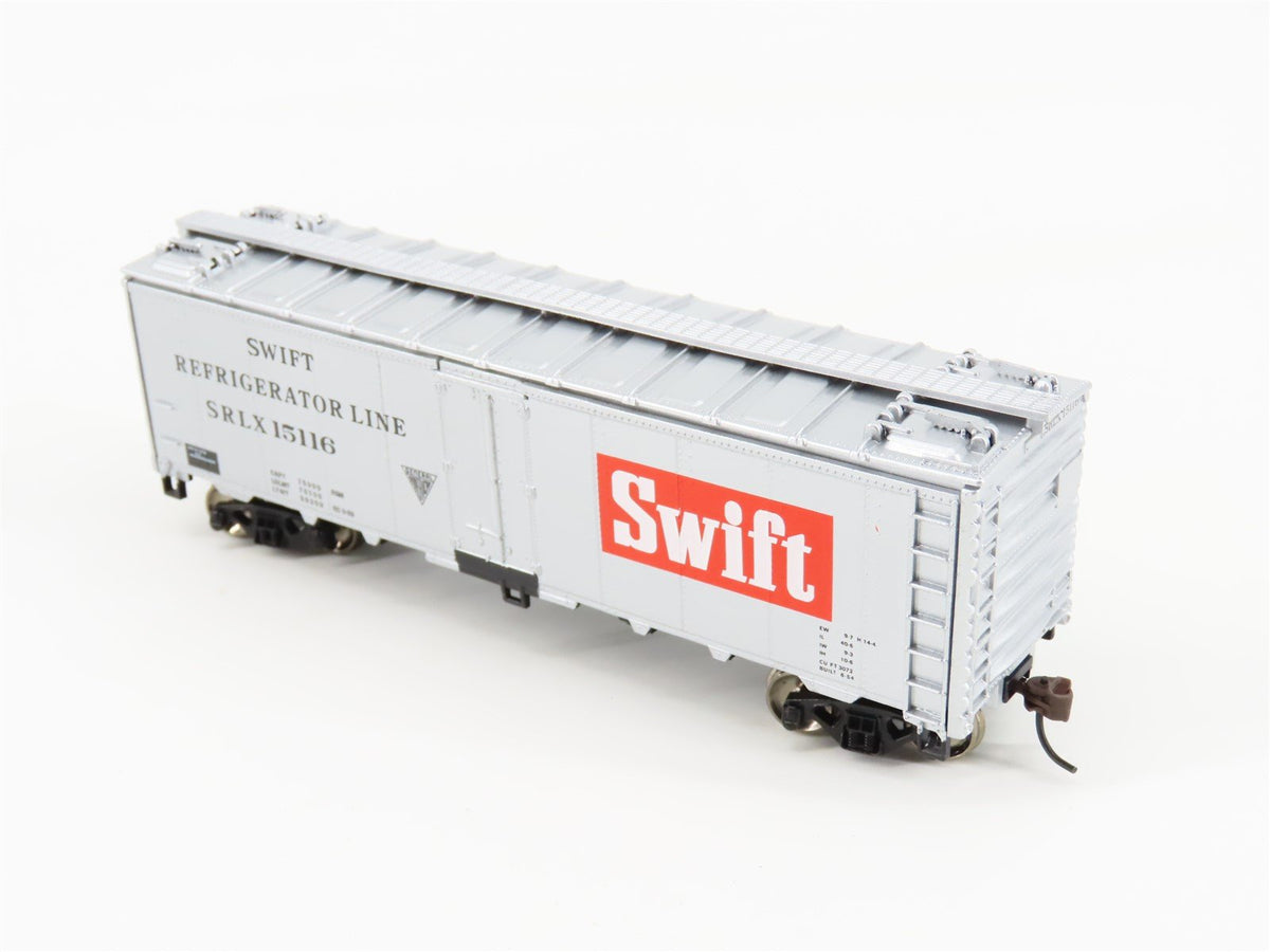 HO Scale Athearn #71331 SRLX Swift Refrigerator Line 40&#39; Steel Reefer #15116