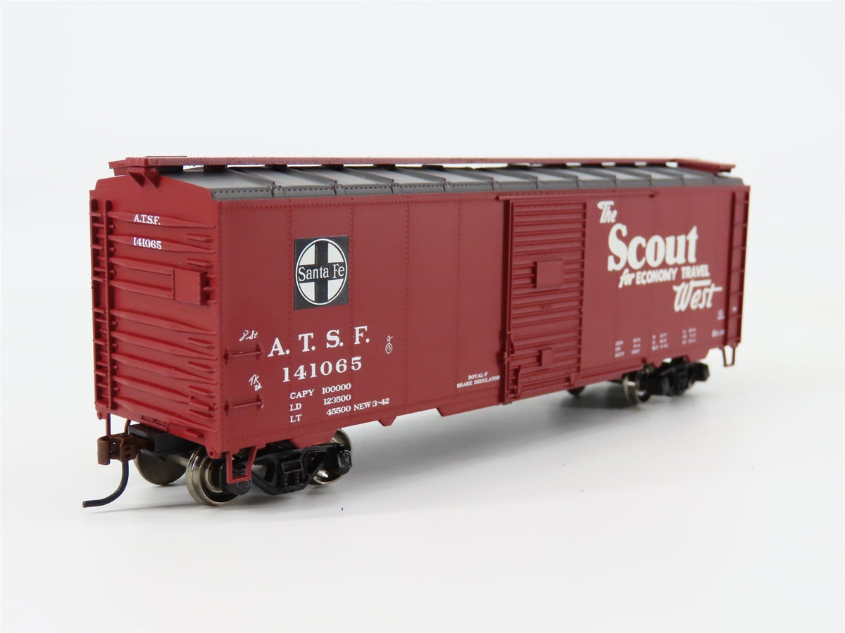 HO Athearn 70046 ATSF Santa Fe &quot;Scout&quot; 40&#39; Box Car #141065 w/ Custom Graffiti