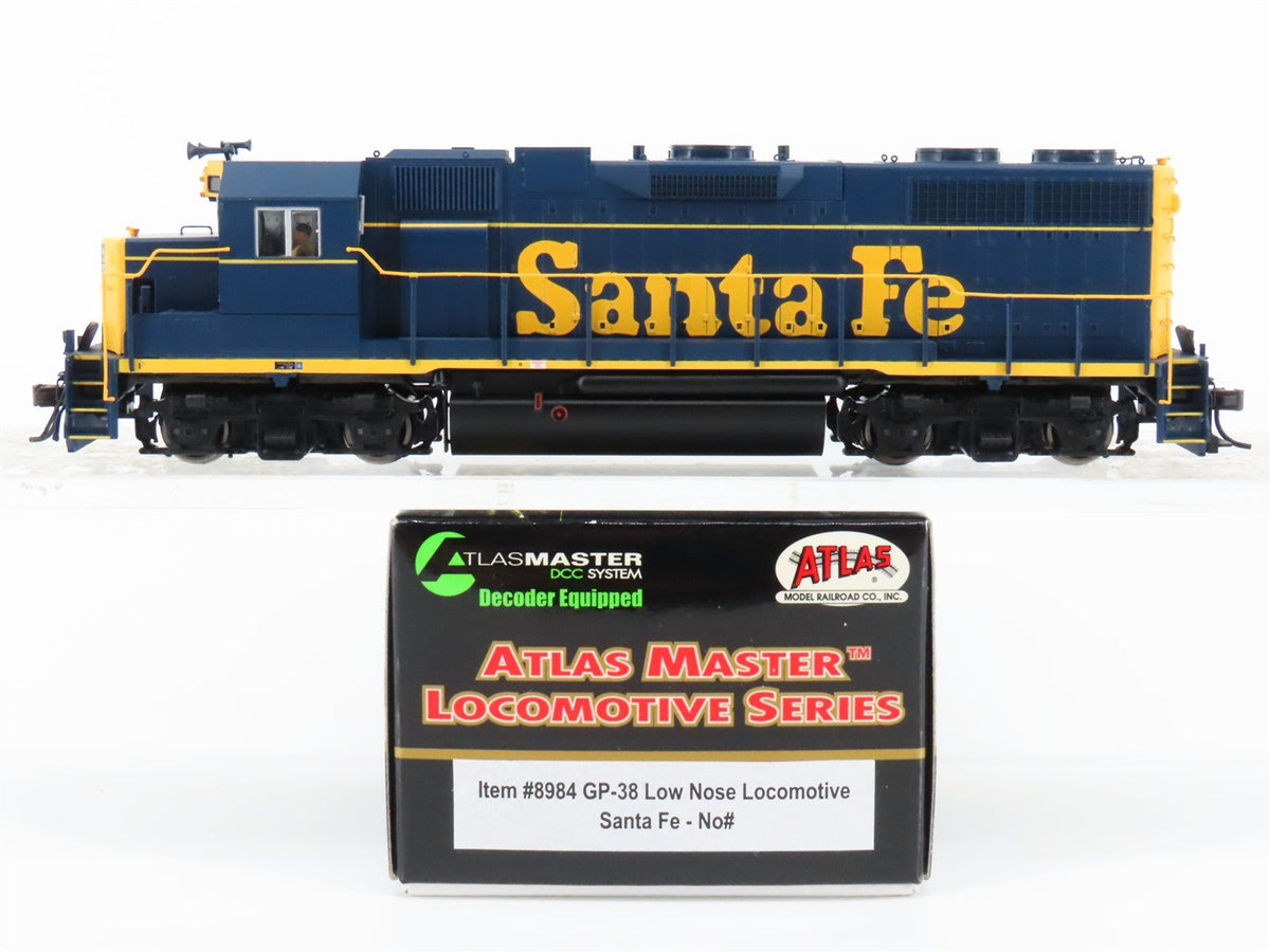 HO Scale Atlas Master 8984 ATSF Santa Fe GP38 Diesel Locomotive No# w/ DCC