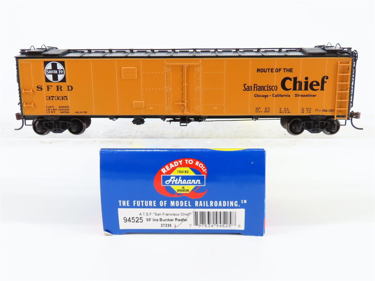 HO Scale Athearn #94525 SFRD Santa Fe &quot;San Francisco Chief&quot; 50&#39; Reefer #37335