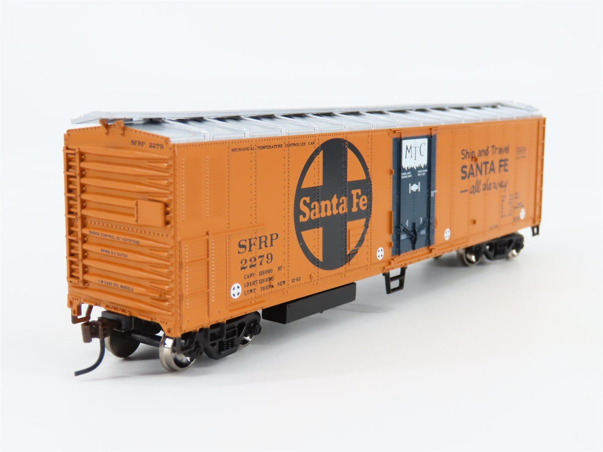 HO Scale Athearn #75450 SFRP Santa Fe 50&#39; Smooth Side Mechanical Reefer #2279