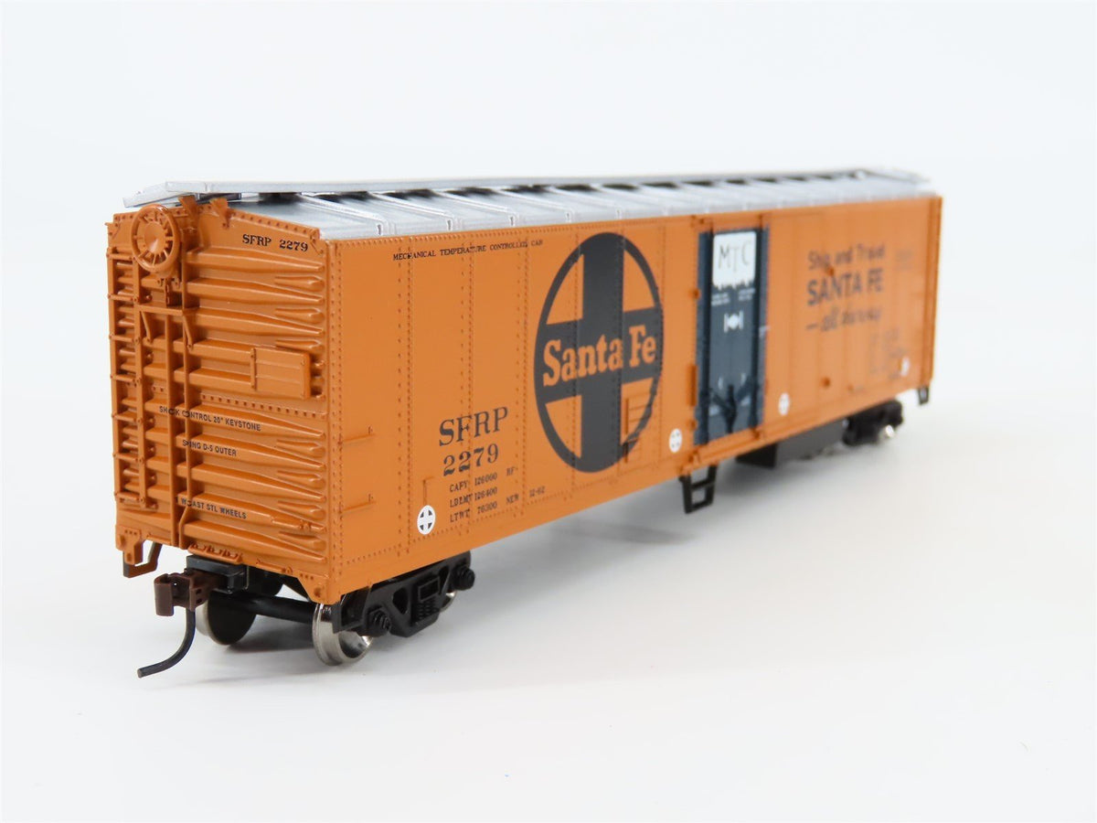 HO Scale Athearn #75450 SFRP Santa Fe 50&#39; Smooth Side Mechanical Reefer #2279