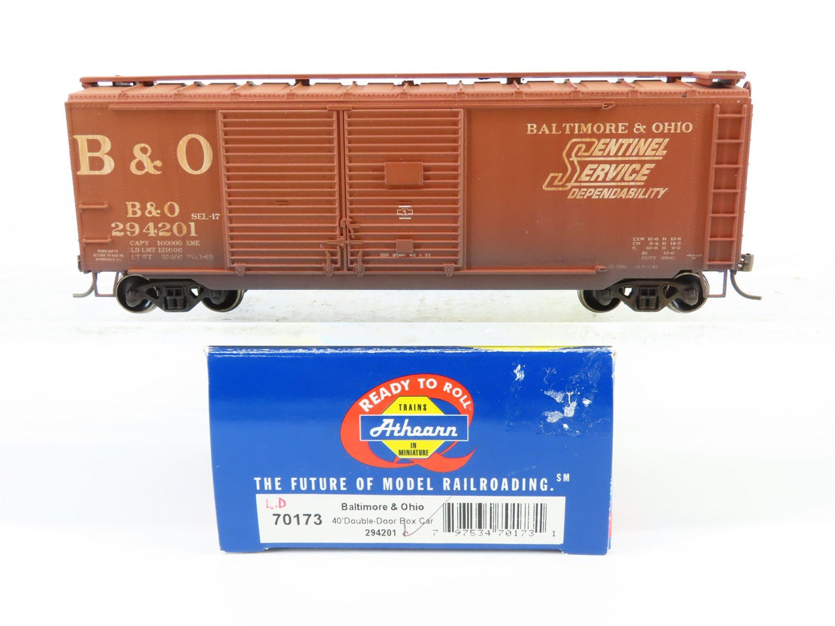 HO Scale Athearn 70173 B&amp;O Baltimore &amp; Ohio Box Car #294201 - Custom Weathered