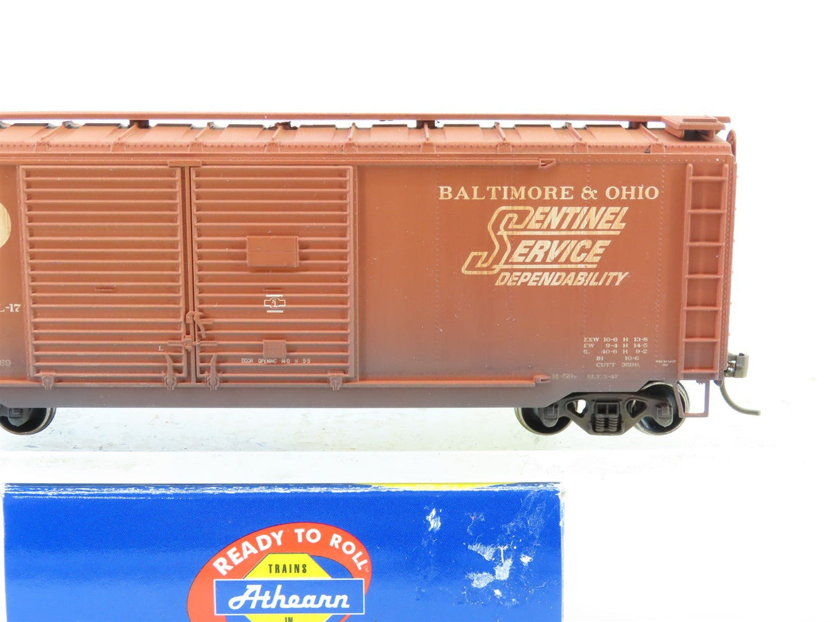 HO Scale Athearn 70173 B&amp;O Baltimore &amp; Ohio Box Car #294201 - Custom Weathered