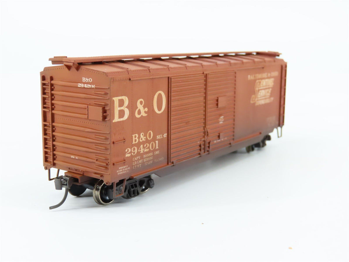 HO Scale Athearn 70173 B&amp;O Baltimore &amp; Ohio Box Car #294201 - Custom Weathered