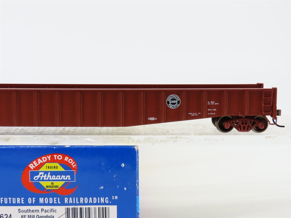 HO Scale Athearn 93624 SP Southern Pacific Railroad 65&#39; Mill Gondola #160588