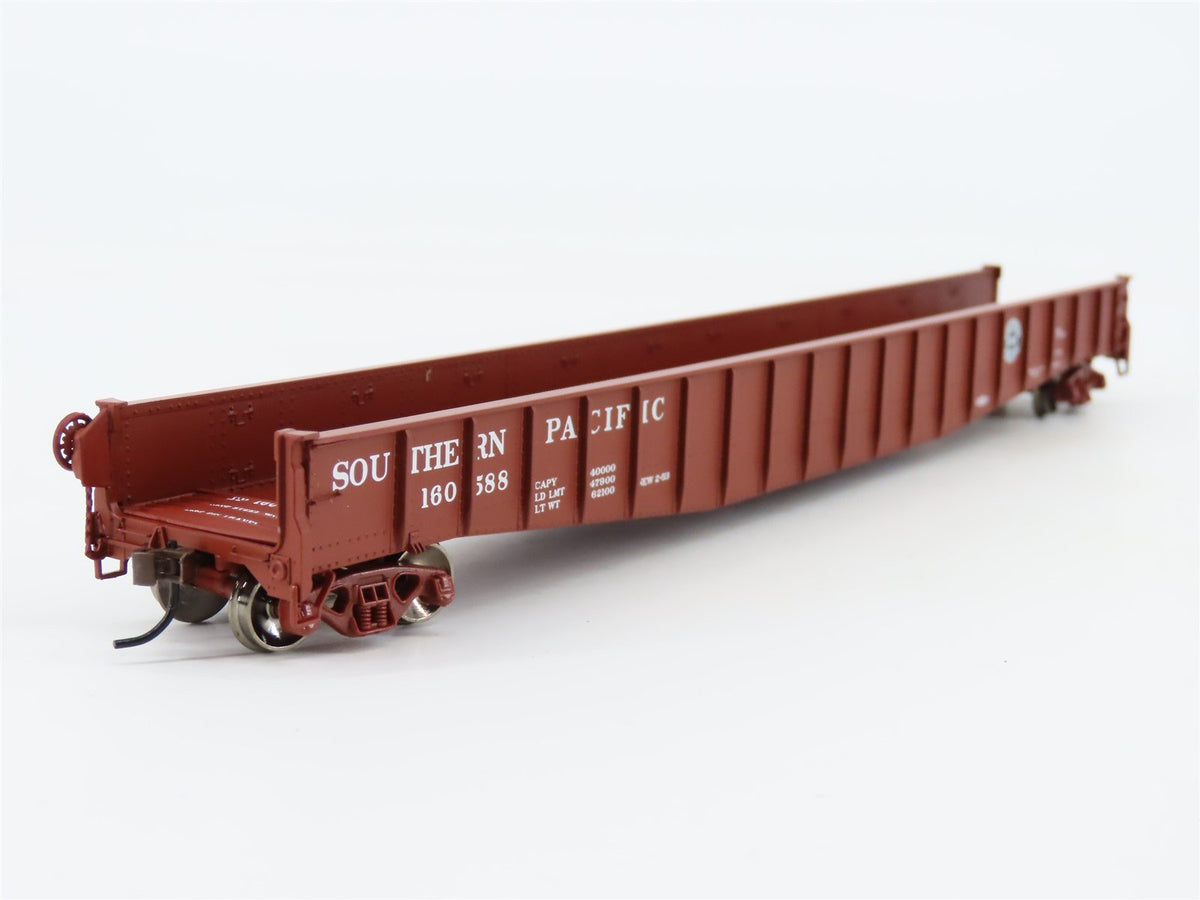 HO Scale Athearn 93624 SP Southern Pacific Railroad 65&#39; Mill Gondola #160588