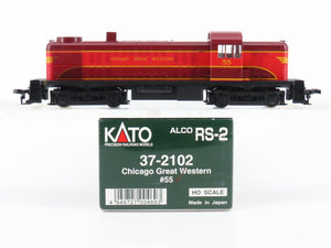 HO Scale KATO 37-2102 CGW Chicago Great Western RS-2 Diesel Locomotive #55