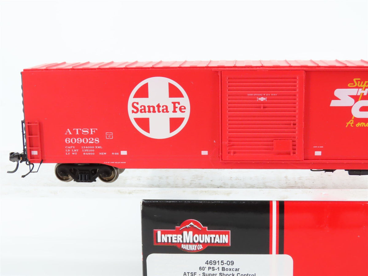 HO Scale InterMountain 46915-09 ATSF Santa Fe 60&#39; Single Door Box Car #609028