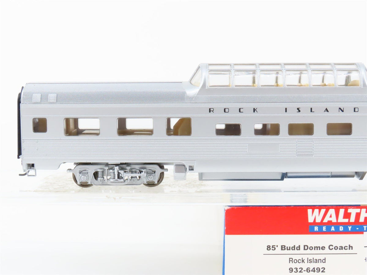 HO Scale Walthers 932-6492 RI Rock Island Railroad 85&#39; Budd Dome Passenger Car