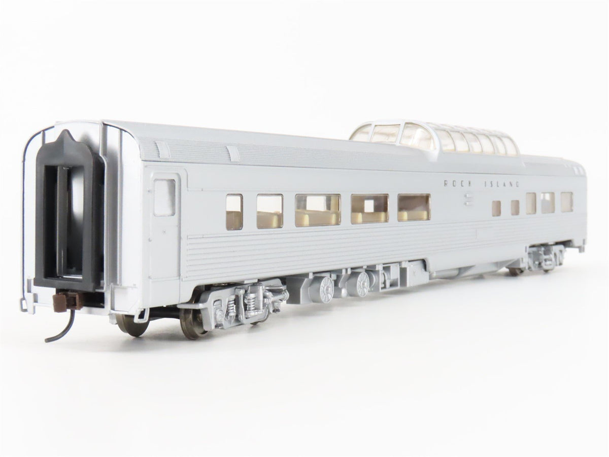 HO Scale Walthers 932-6492 RI Rock Island Railroad 85&#39; Budd Dome Passenger Car
