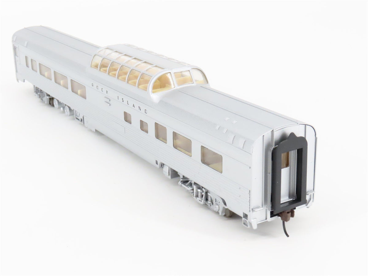 HO Scale Walthers 932-6492 RI Rock Island Railroad 85&#39; Budd Dome Passenger Car