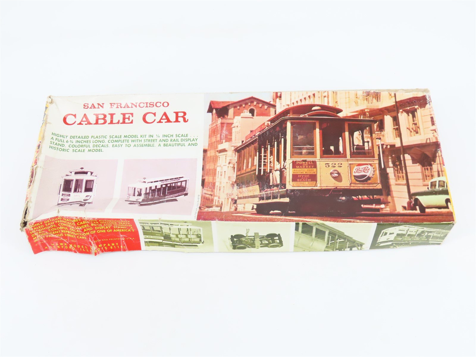 O 1/48 Scale Hawk Model Kit #517 San Francisco Cable Car