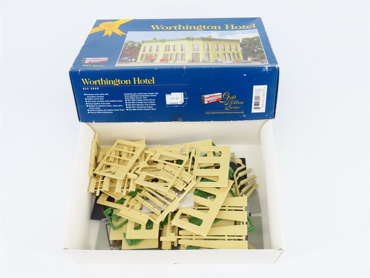 HO Scale Walthers Cornerstone Gold Ribbon Series Kit 933-3609 Worthington Hotel