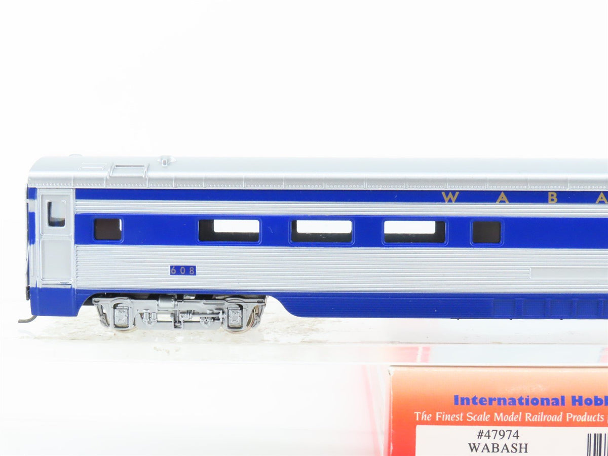 HO Scale IHC 47974 WAB Wabash Combine Corrugated Side Passenger Car #608