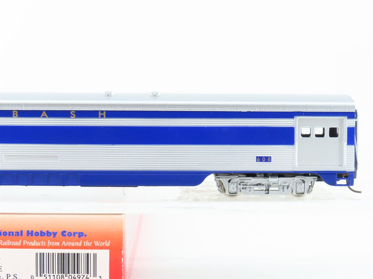 HO Scale IHC 47974 WAB Wabash Combine Corrugated Side Passenger Car #608