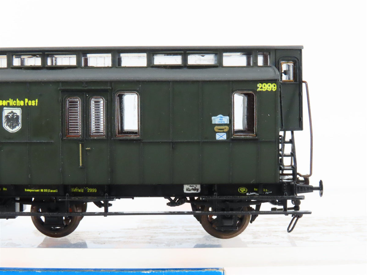 HO Scale Roco 44510 German Kaiserliche Post Mail Passenger Car #2999 - Custom