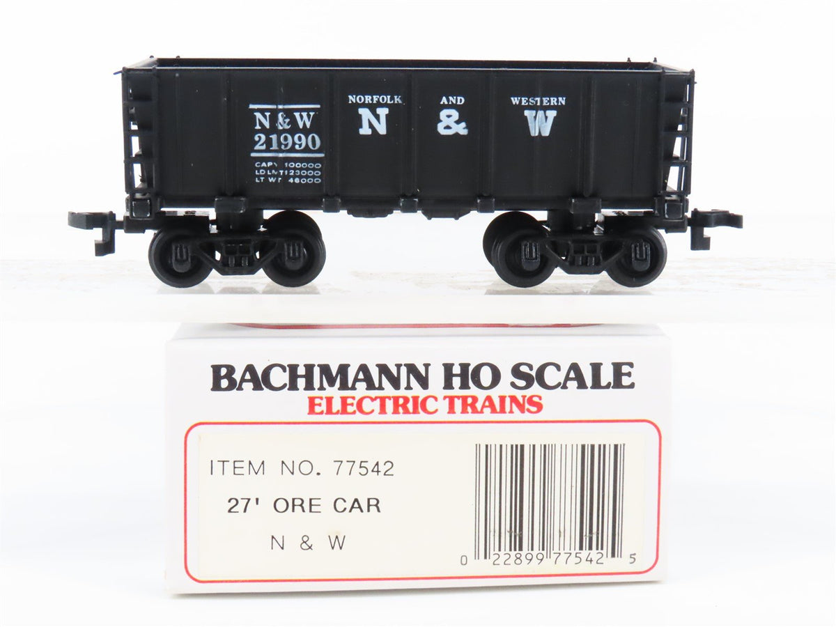 HO Scale Bachmann 77542 NW Norfolk &amp; Western 27&#39; Ore Car #21990