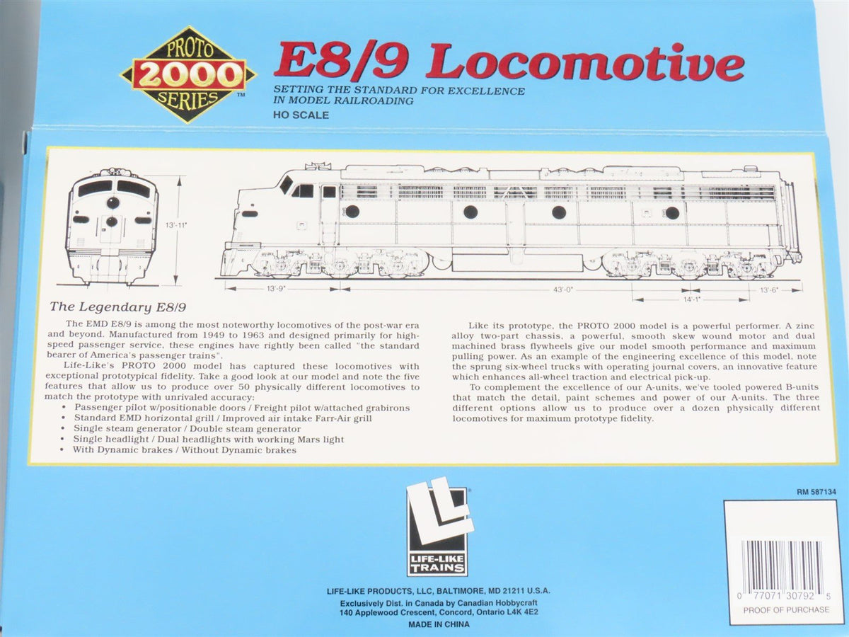 HO Proto 2000 30792 ACL Atlantic Coast Line EMD E8/9A/B Diesel Set - BAD GEARS