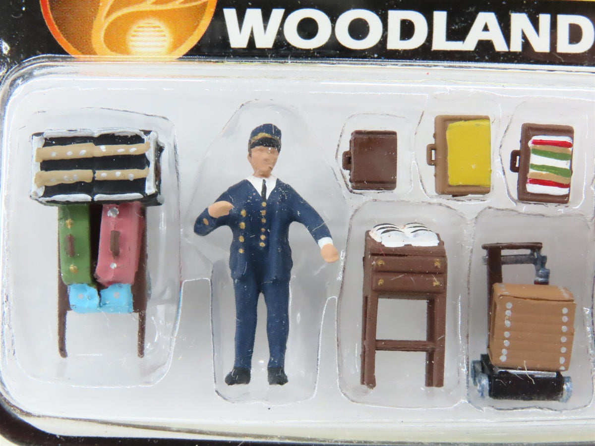 HO 1/87 Scale Woodland Scenics Scenic Accents #A1909 Depot Workers &amp; Accessories