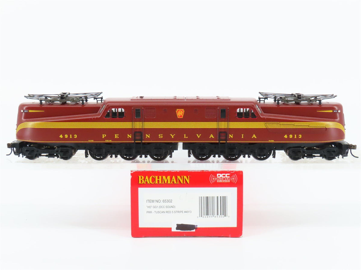 HO Scale Bachmann 65302 PRR Pennsylvania GG1 Electric #4913 w/ DCC &amp; Sound