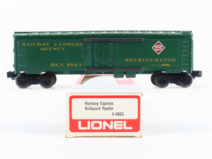 O Gauge 3-Rail Lionel #6-9863 REX Railway Express Billboard Reefer #9863