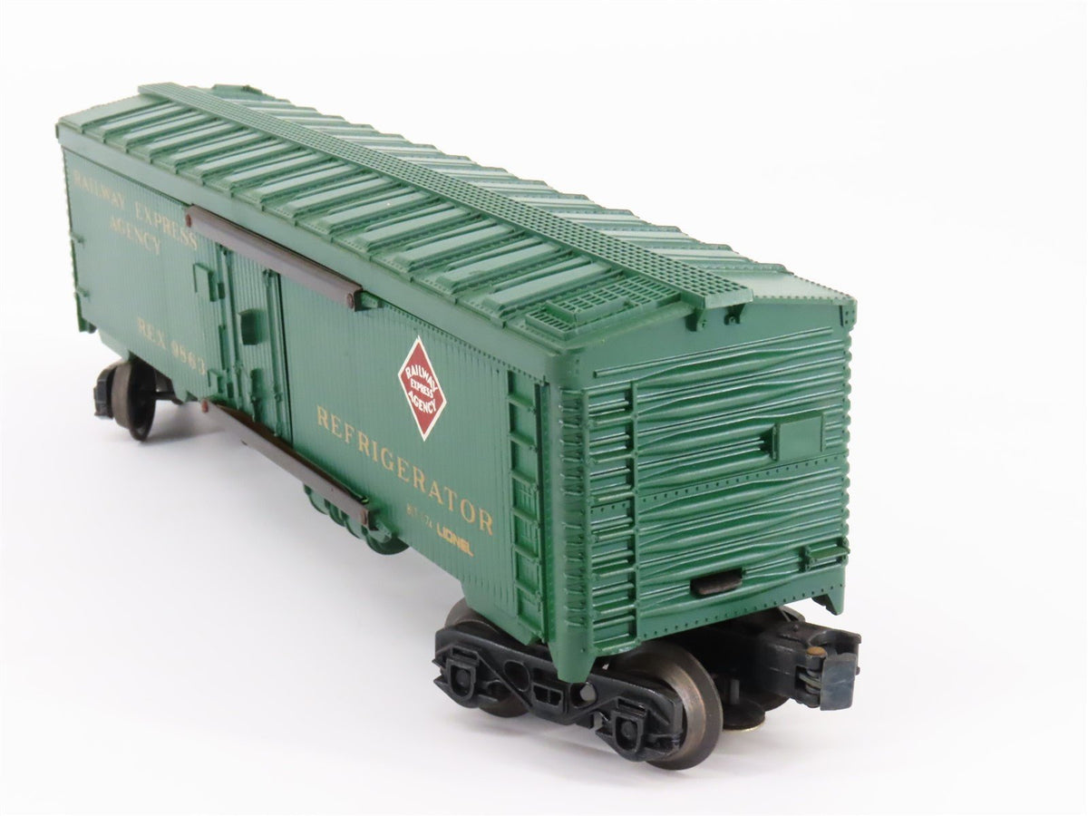 O Gauge 3-Rail Lionel #6-9863 REX Railway Express Billboard Reefer #9863