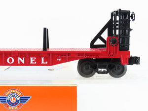 O Gauge 3-Rail Lionel #6-39435 Lionel Lines Flat Car #6477 w/ Pipes Load