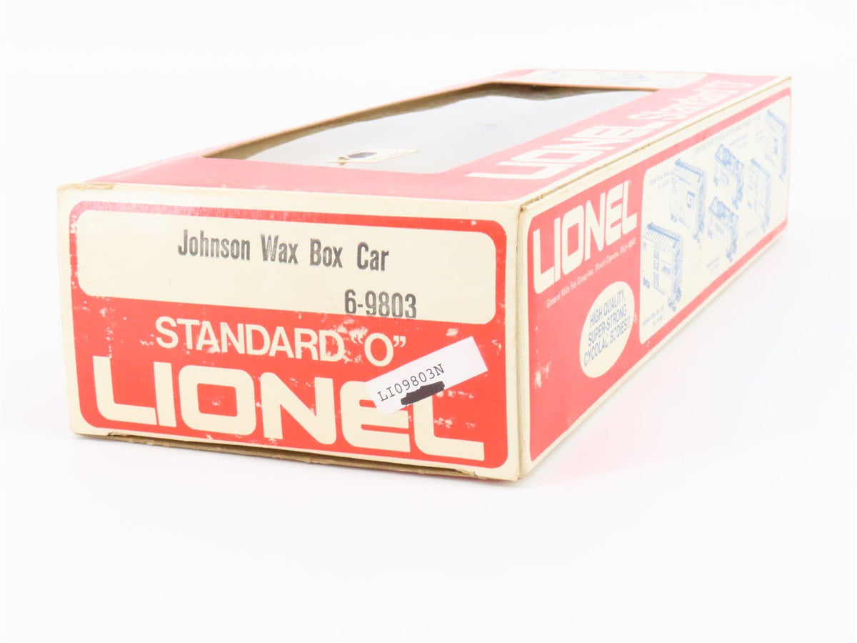 O Gauge 3-Rail Lionel 6-9803 JWAX Johnson Wax Single Door Box Car