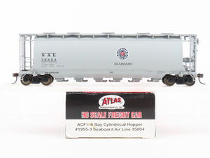 HO Scale Atlas 1955-3 SAL Seaboard Air Line 6-Bay Cylindrical Hopper Car #35804