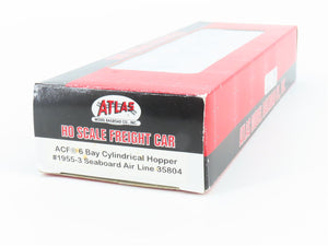 HO Scale Atlas 1955-3 SAL Seaboard Air Line 6-Bay Cylindrical Hopper Car #35804