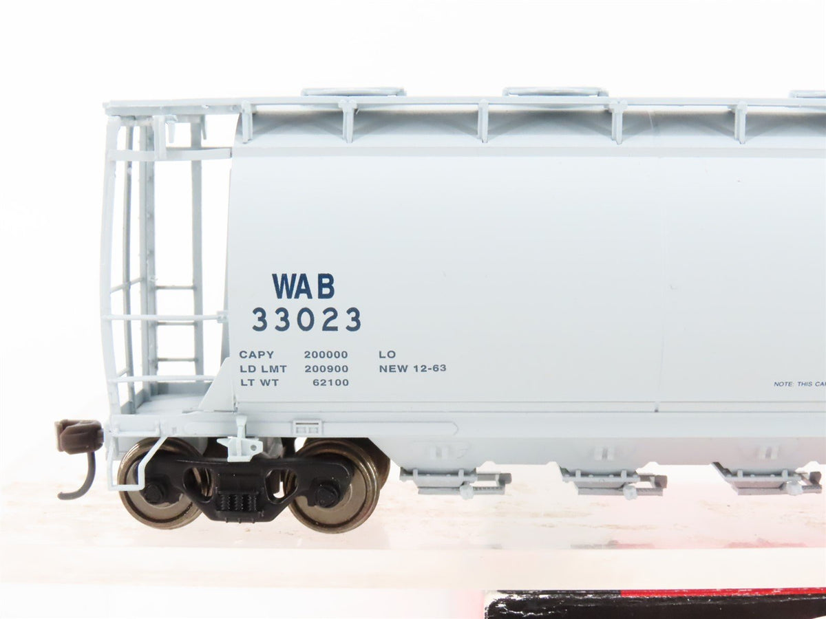 HO Scale Atlas 1959-4 WAB Wabash Railroad 6-Bay Cylindrical Hopper Car #33023