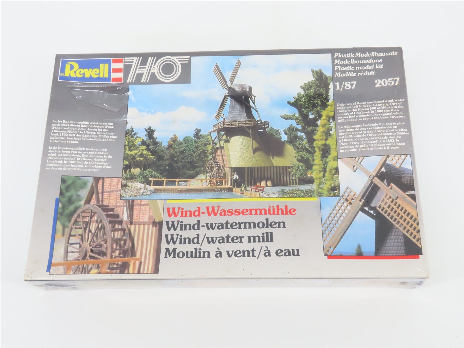 HO 1/87 Scale Revell Kit #2057 Wind/Water Mill - Sealed