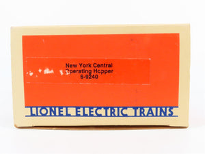 O Gauge 3-Rail Lionel 6-9240 NYC New York Central Operating 2-Bay Hopper #9240