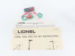 O 1/48 Scale Lionel 6-12729 Operating Mail Pickup Set