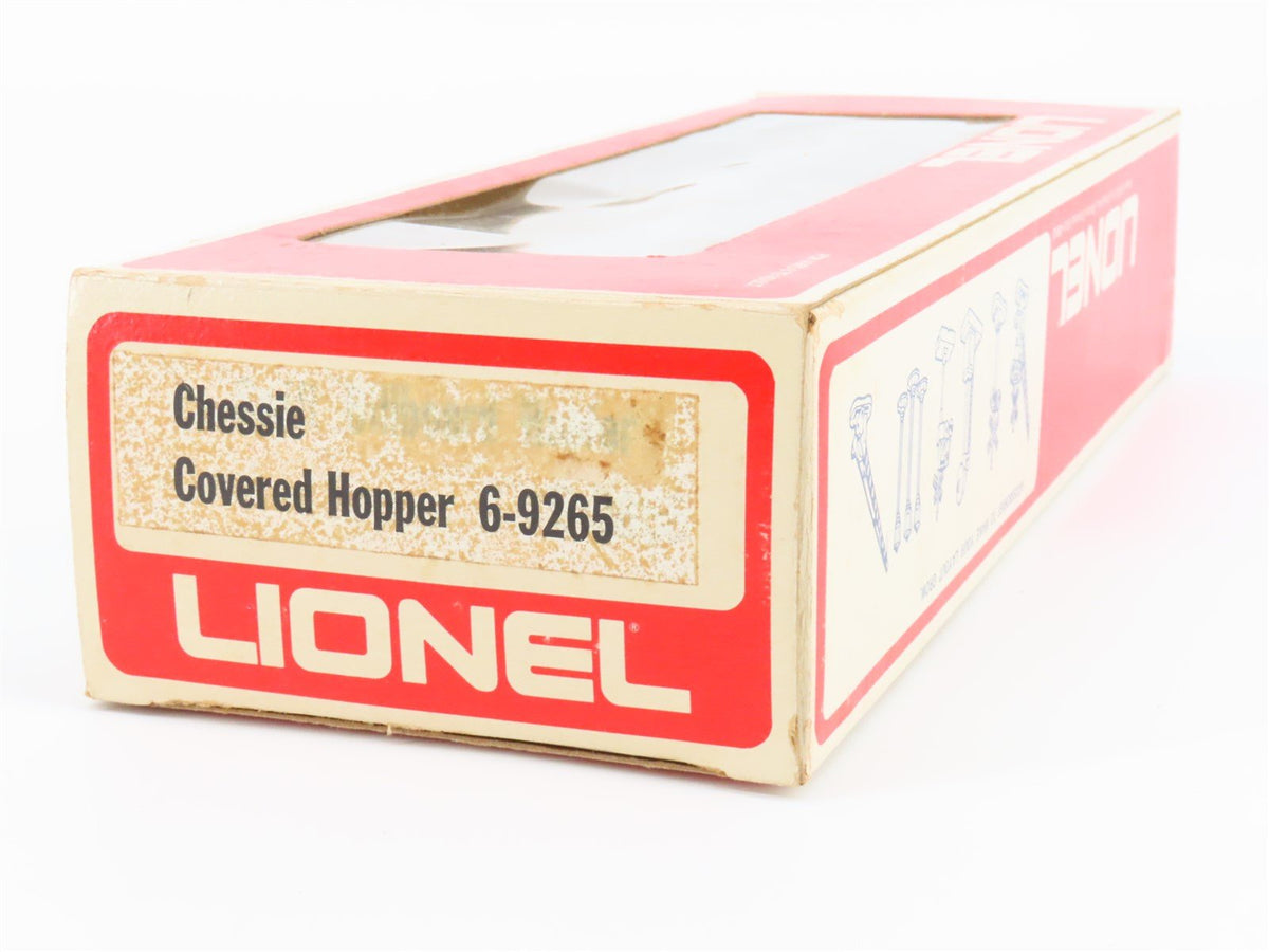 O Gauge 3-Rail Lionel #6-9265 WM Chessie System 4-Bay Covered Hopper #9265