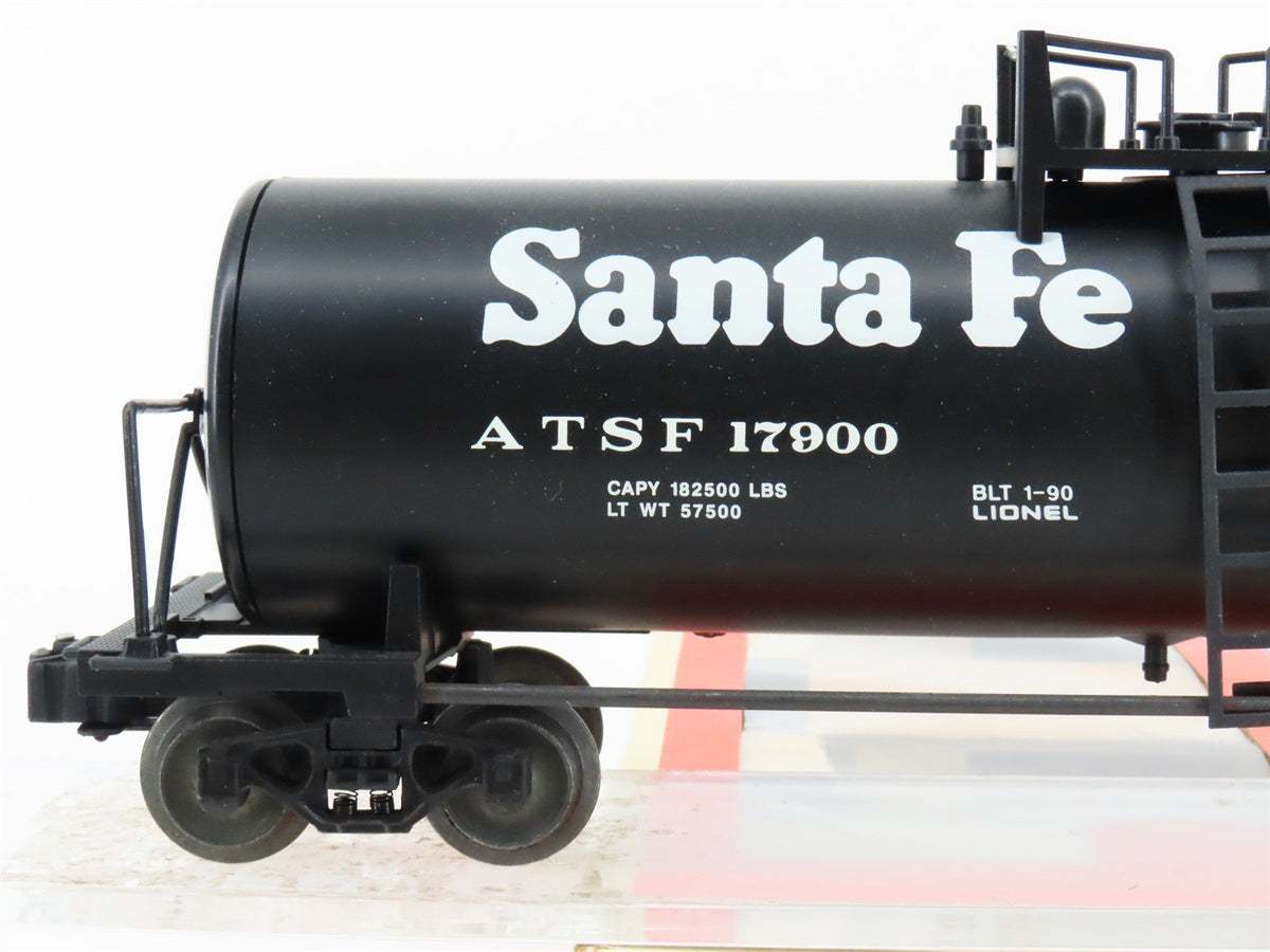 O Gauge 3-Rail Lionel #6-17900 ATSF Atchison Topeka Santa Fe Uni-Body Tank Car