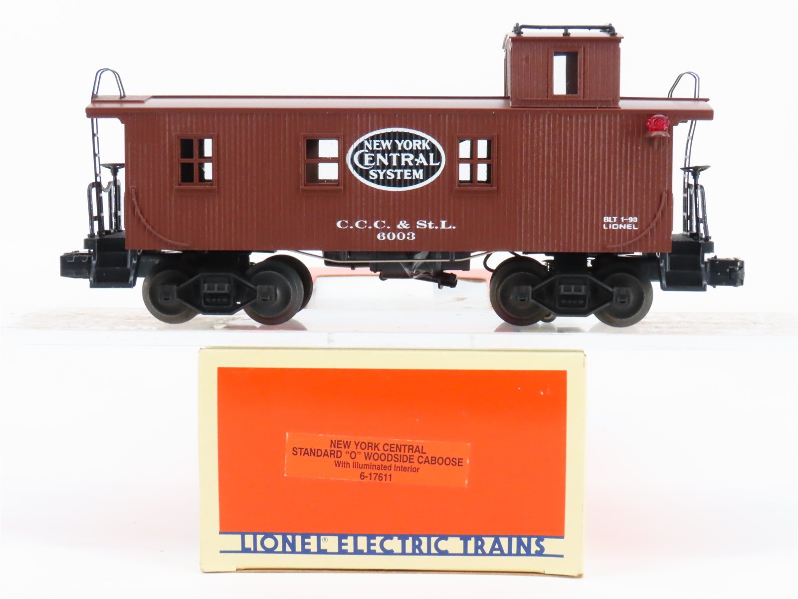 O Gauge 3-Rail Lionel 6-17611 CCC&StL NYC New York Central Lighted Caboose #6003