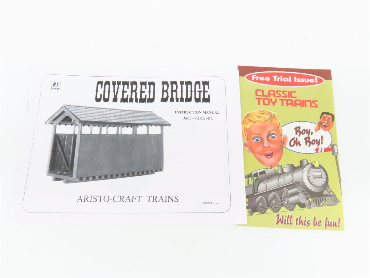 G 1/22.5 Scale Aristocraft ART-7101 Covered Bridge Kit