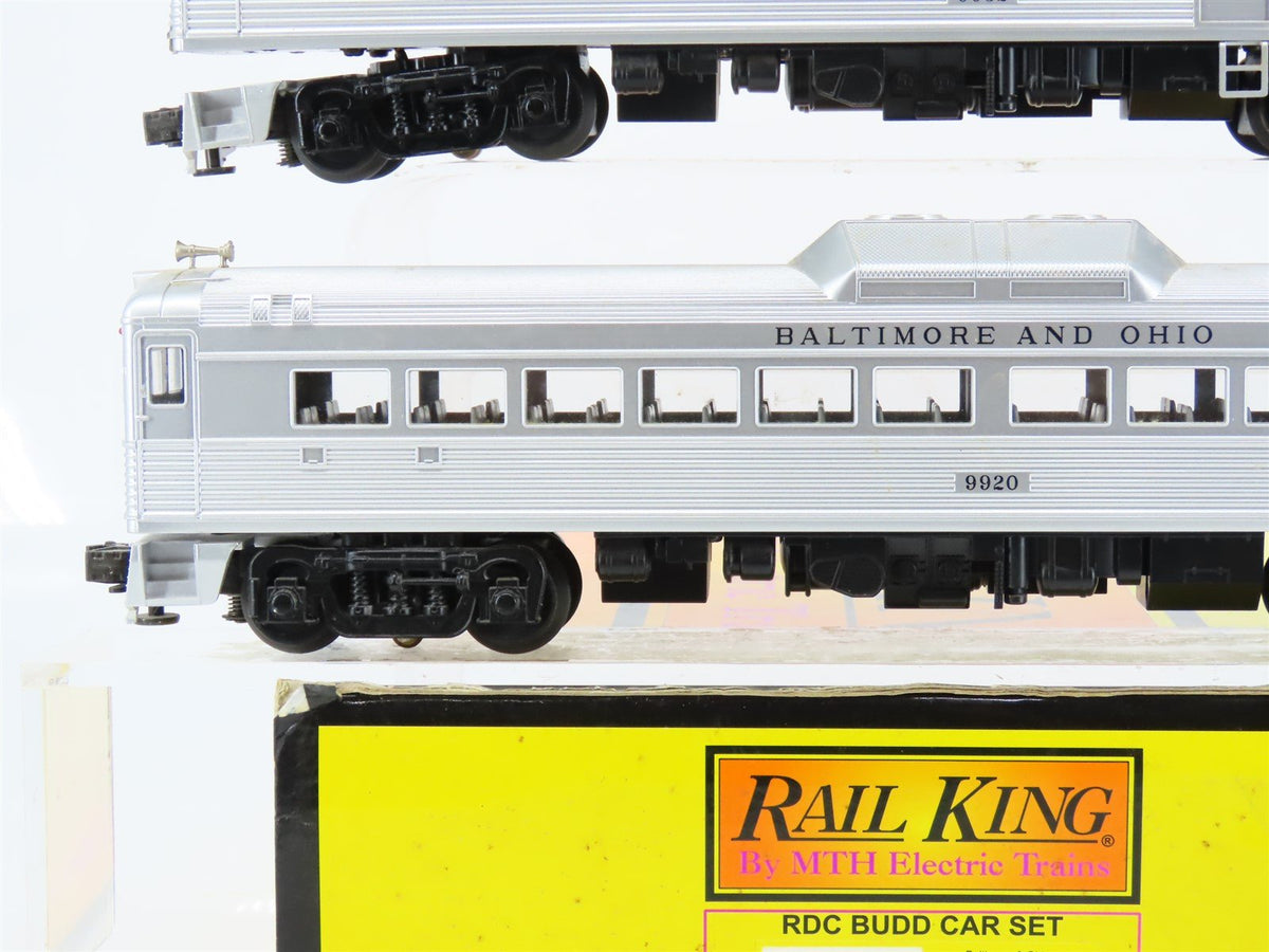 O Gauge 3-Rail MTH 30-2144-0 B&amp;O Baltimore &amp; Ohio RDC Budd Passenger Car Set