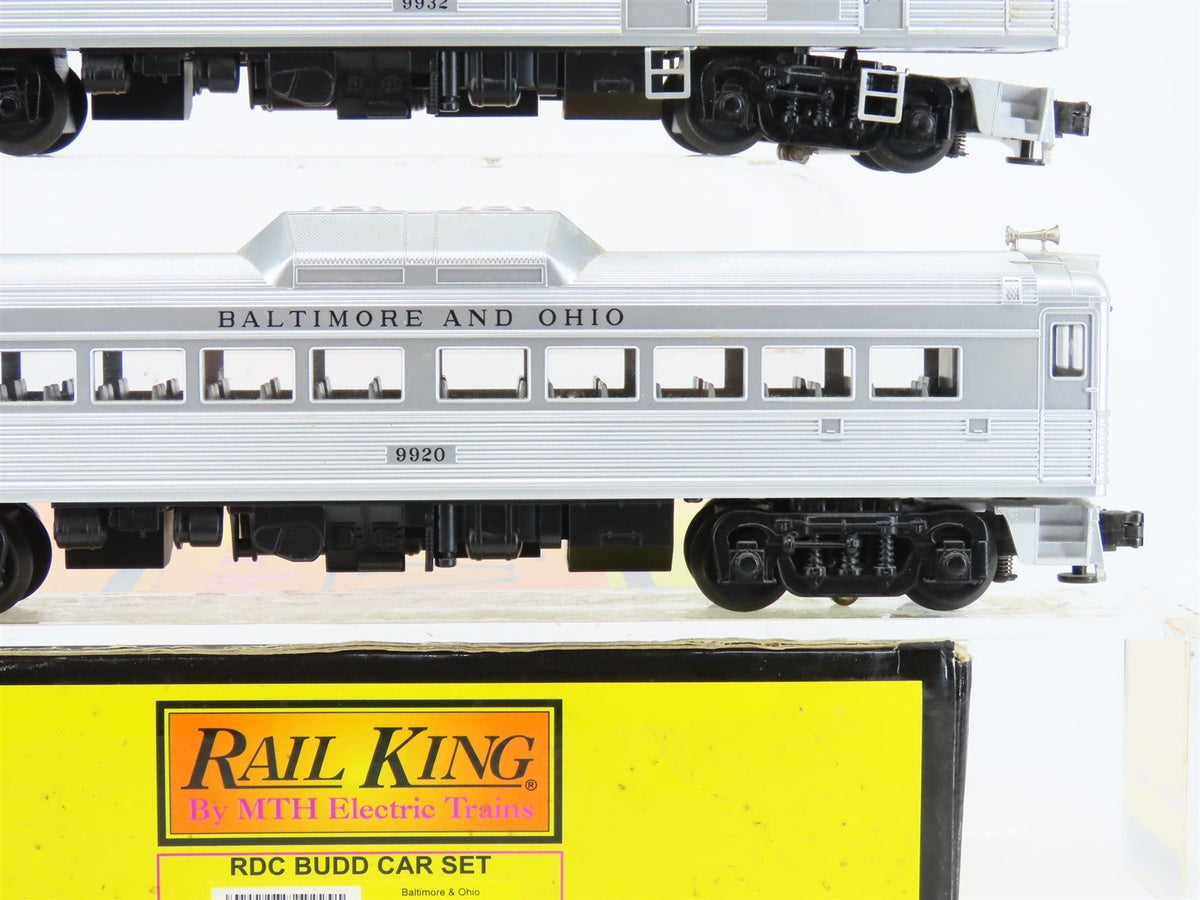 O Gauge 3-Rail MTH 30-2144-0 B&amp;O Baltimore &amp; Ohio RDC Budd Passenger Car Set