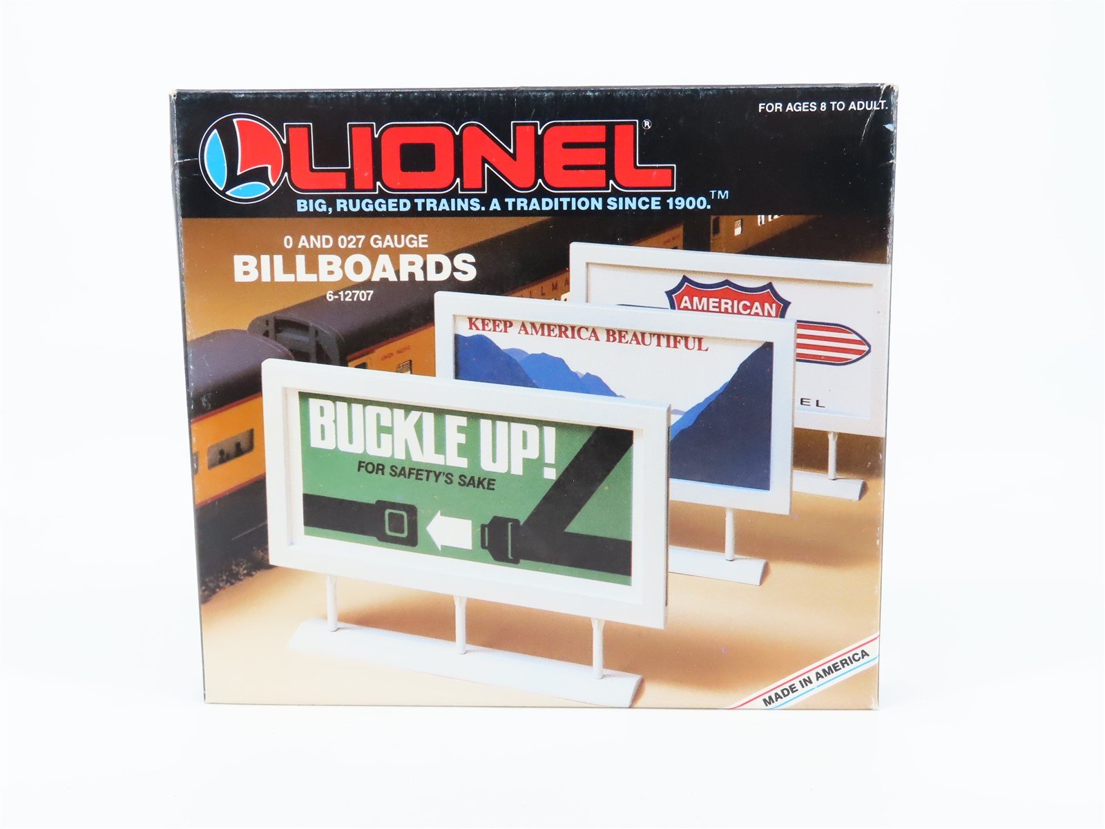 O/O27 Scale Lionel Kit #6-12707 Plastic Billboards (3-Pack)