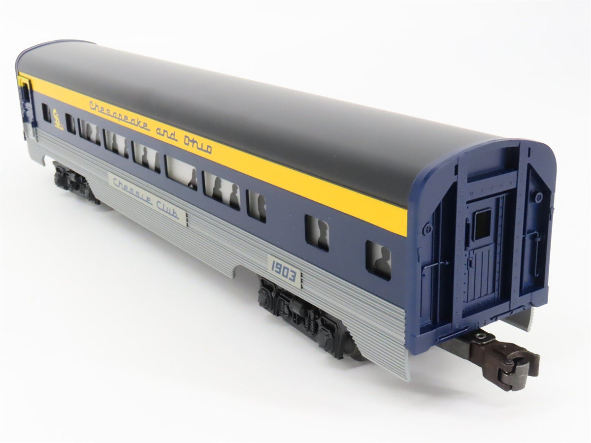 O Gauge 3-Rail Lionel 6-19148 C&amp;O Railway Passenger Car #1903 &quot;Chessie Club&quot;