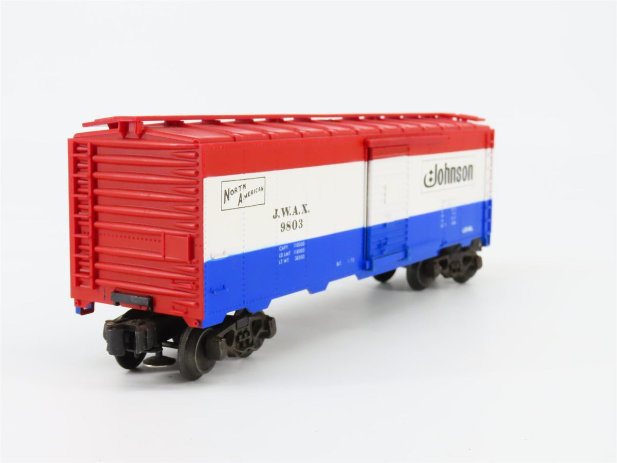 O Gauge 3-Rail Lionel #6-9803 JWAX Johnson Wax Single Door Box Car #9803