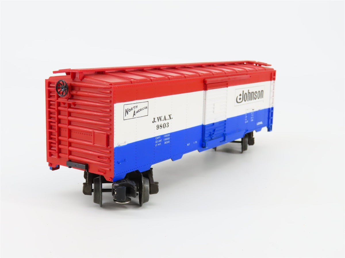 O Gauge 3-Rail Lionel #6-9803 JWAX Johnson Wax Single Door Box Car #9803