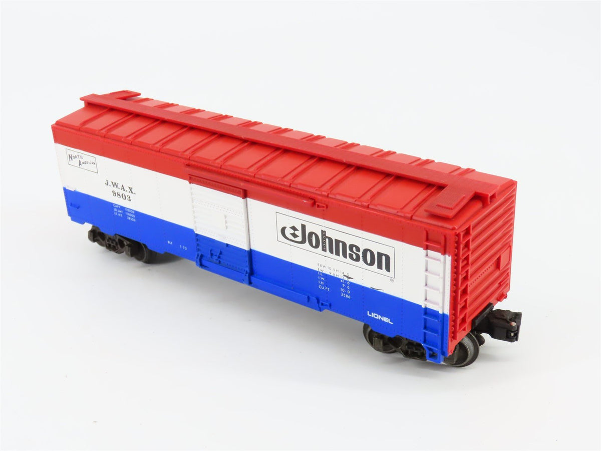 O Gauge 3-Rail Lionel #6-9803 JWAX Johnson Wax Single Door Box Car #9803